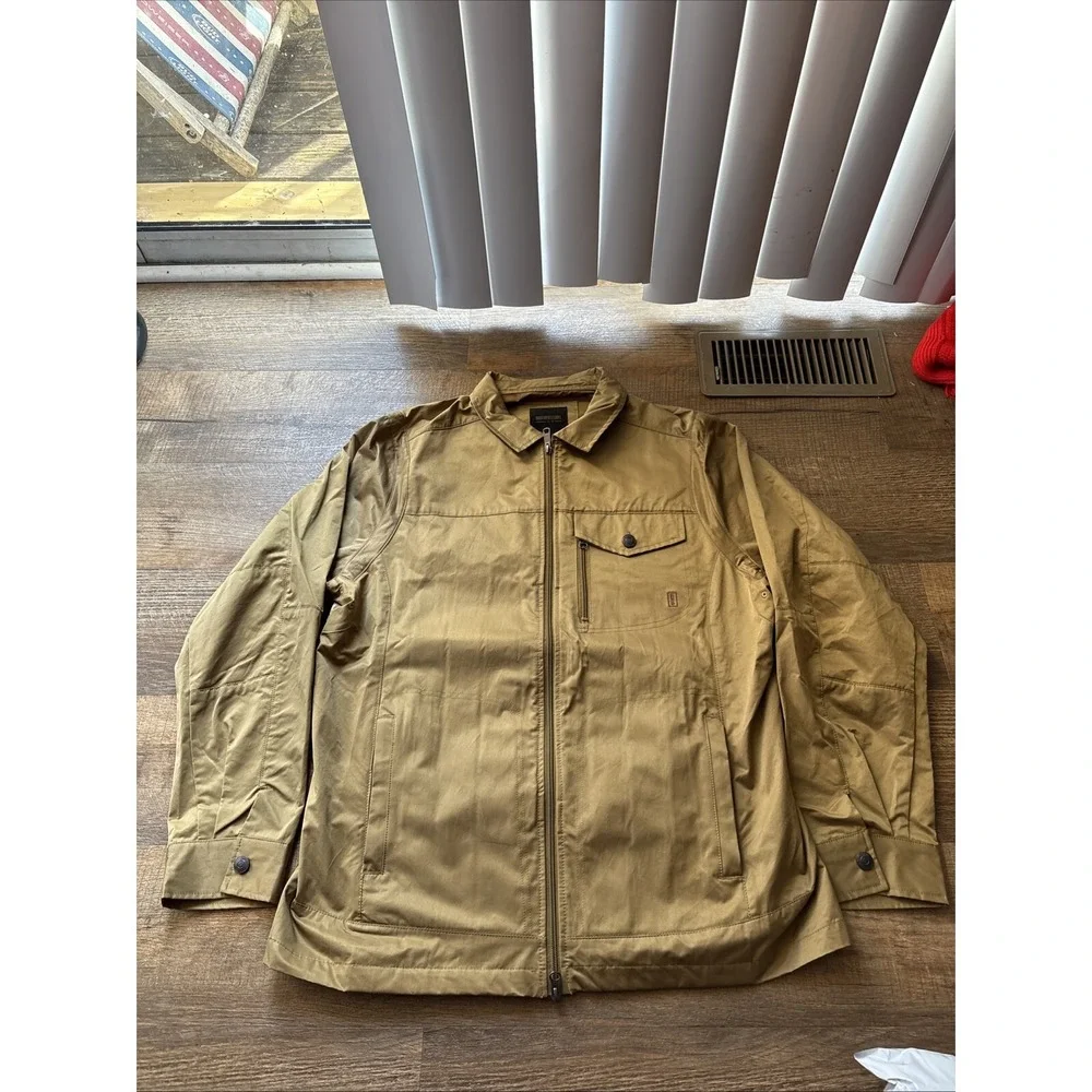 Brothers Sons Badlands Concealed Carry Jacket Mens XL Tan Khaki Tactical Zip NEW